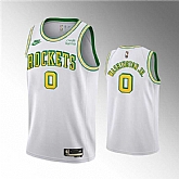 Men's Houston Rockets #0 TyTy Washington Jr. White Swingman Classic Edition Stitched Basketball Jersey Dzhi,baseball caps,new era cap wholesale,wholesale hats